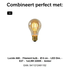 Hanglampen<Lucide Hanglamp Maya Beige - 3 x E27 - Ø 46 cm