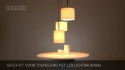 Hanglampen<Lucide Hanglamp Maya Beige - 3 x E27 - Ø 46 cm