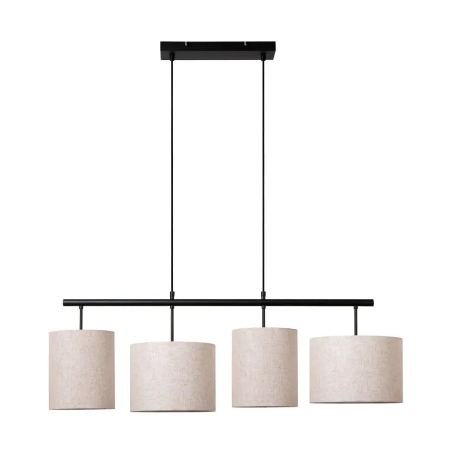 Hanglampen<Lucide Hanglamp Maya Beige - 4 x E27 - 107 cm breed