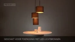 Hanglampen<Lucide Hanglamp Maya Zwart - 3 x E27 - Ø 46 cm