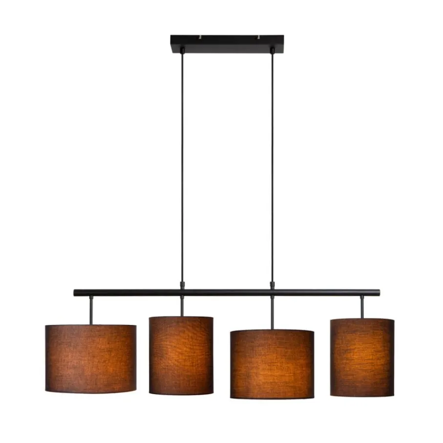 Hanglampen<Lucide Hanglamp Maya Zwart - 4 x E27 - 107 cm breed