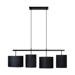 Hanglampen<Lucide Hanglamp Maya Zwart - 4 x E27 - 107 cm breed