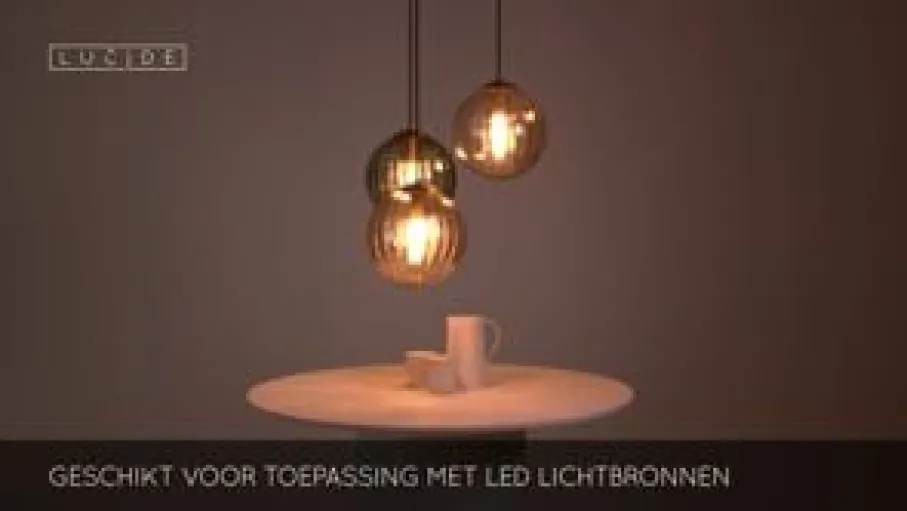 Hanglampen<Lucide Hanglamp Monsaraz Multi - 3 x E27 - Ø 35 cm