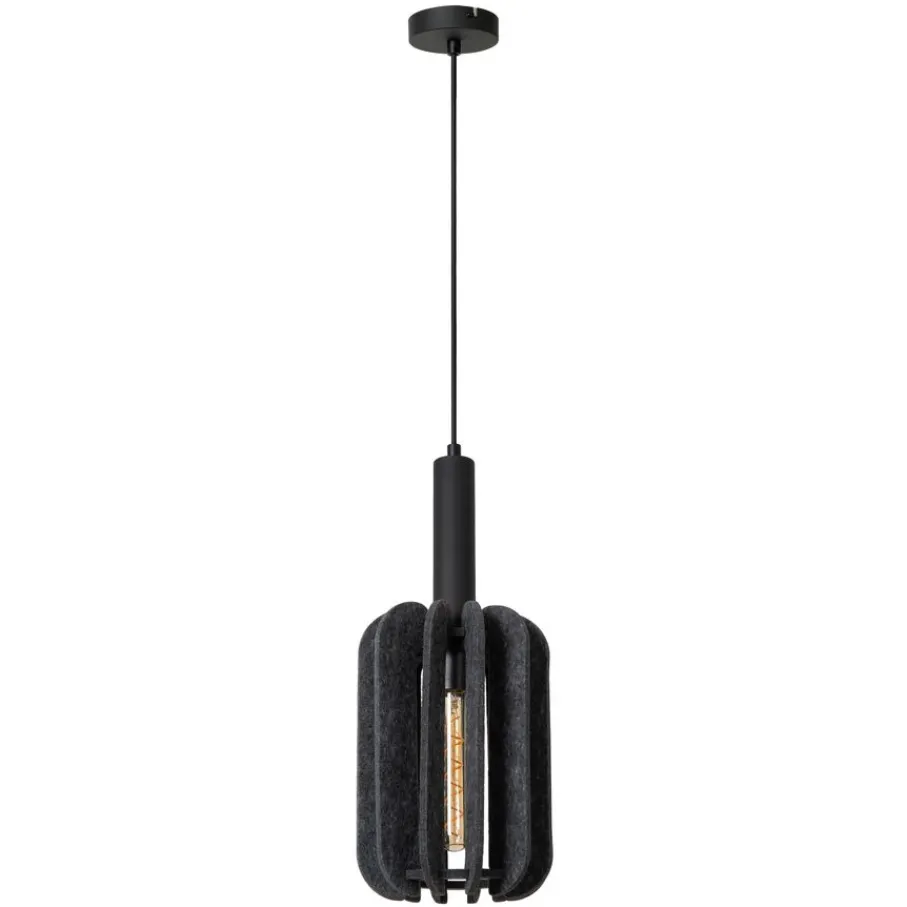 Hanglampen<Lucide Hanglamp Rafal Grijs - E27 - Ø 20 cm