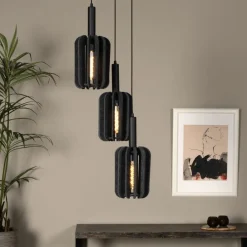Hanglampen<Lucide Hanglamp Rafal Grijs - 3 x E27 - Ø 50 cm