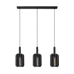 Hanglampen<Lucide Hanglamp Rafal Grijs - 3 x E27 - 98 cm breed