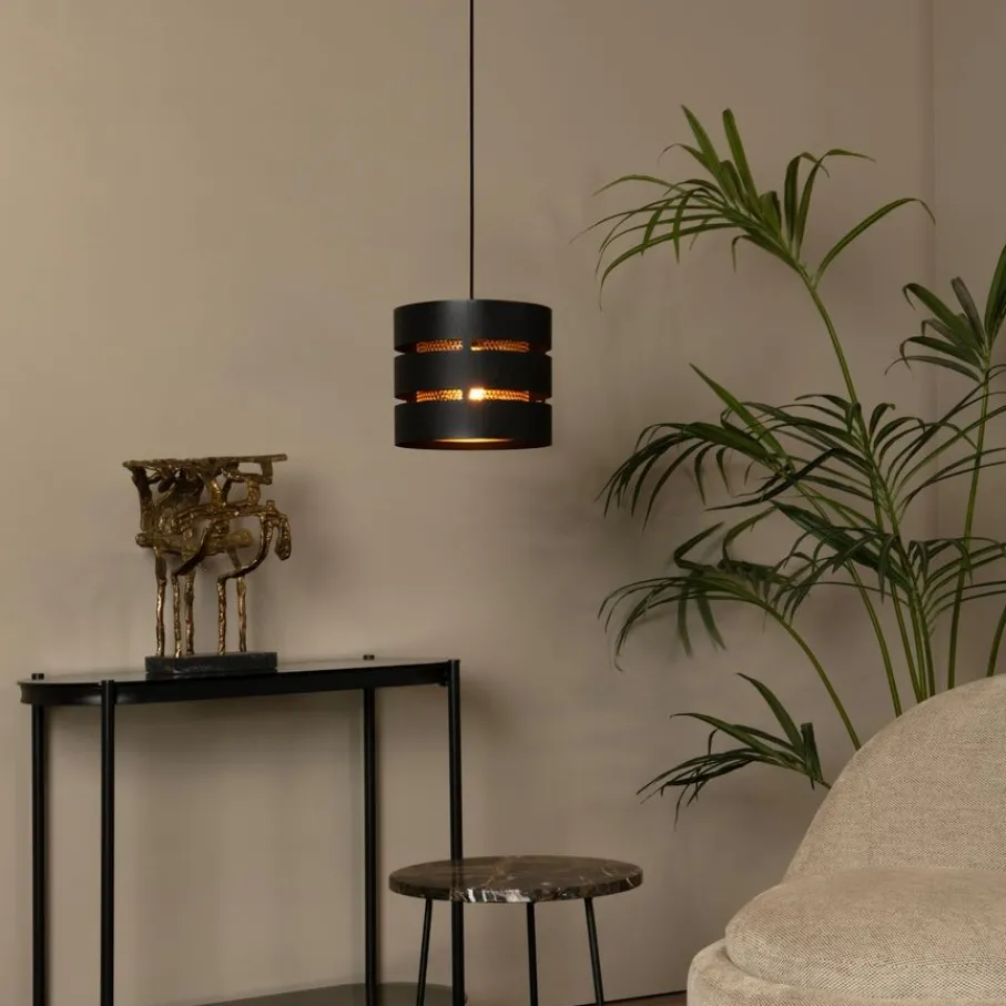 Hanglampen<Lucide Hanglamp Rosas Zwart - E27 - Ø 26 cm
