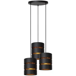 Hanglampen<Lucide Hanglamp Rosas Zwart - 3 x E27 - Ø 43 cm breed