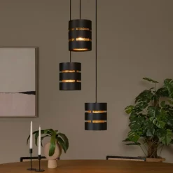 Hanglampen<Lucide Hanglamp Rosas Zwart - 3 x E27 - Ø 43 cm breed