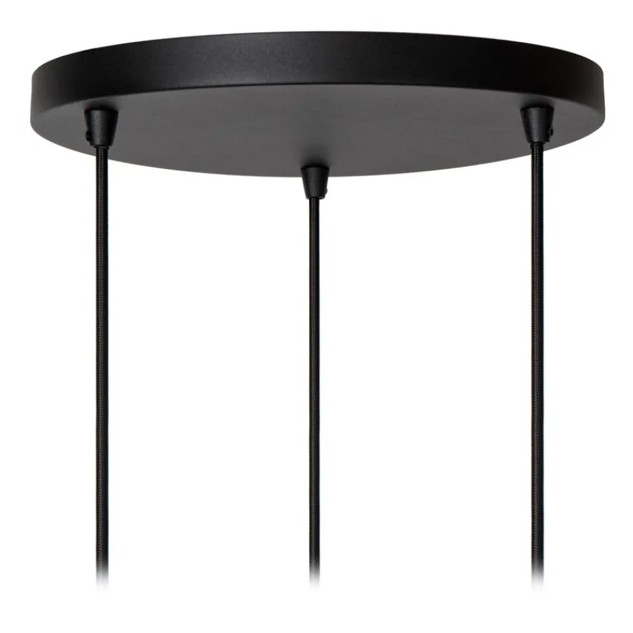 Hanglampen<Lucide Hanglamp Rosas Zwart - 3 x E27 - Ø 43 cm breed