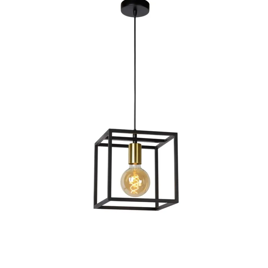 Hanglampen<Lucide Hanglamp Ruben Zwart - E27 - 22 cm breed