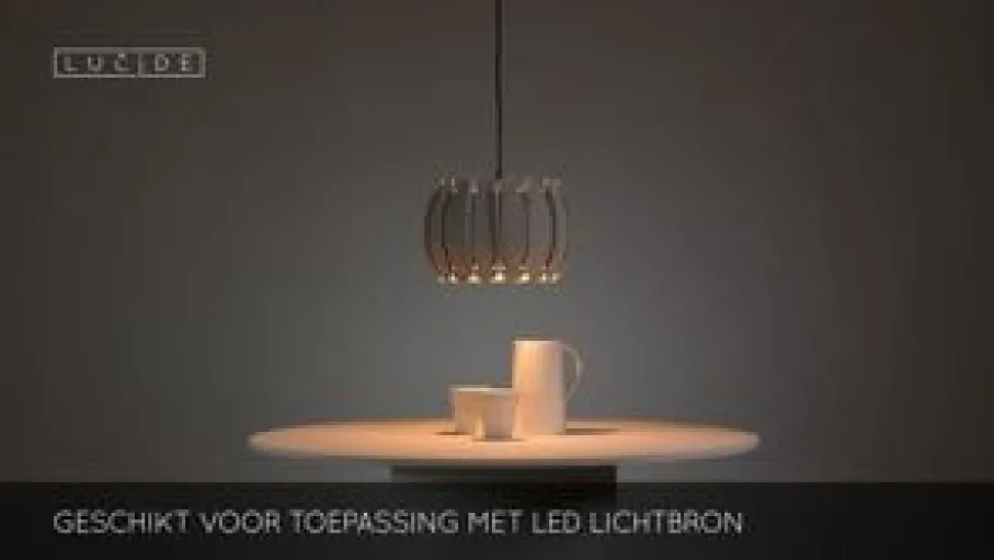 Hanglampen<Lucide Hanglamp Spencer Grijs - E27 - Ø 30 cm
