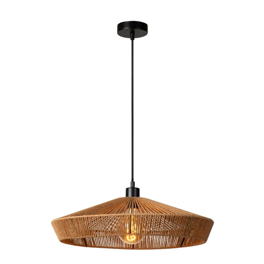 Hanglampen<Lucide Hanglamp Yunkai Naturel - E27 - Ø 50 cm