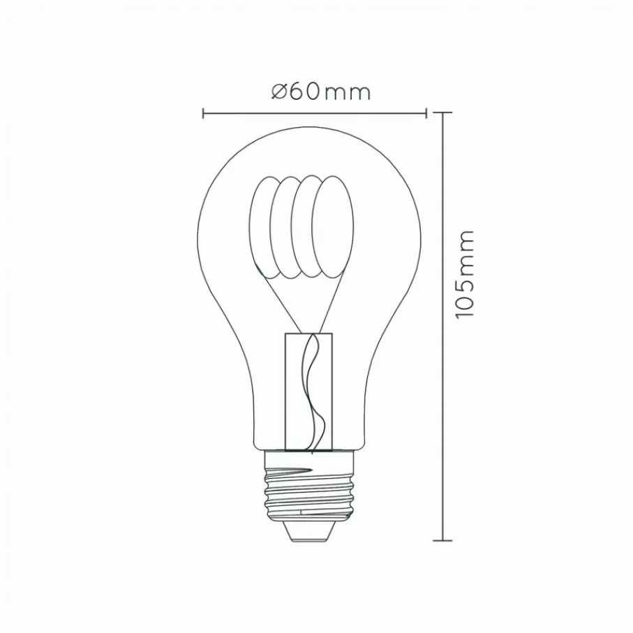 Lichtbronnen<Lucide Lichtbron A60 Amber - E27 - Ø 6 cm