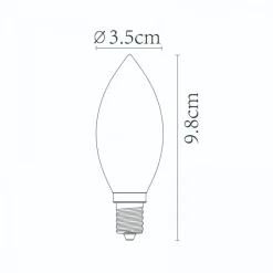 Lichtbronnen<Lucide Lichtbron C35 Amber - E14 - Ø 3,5 cm