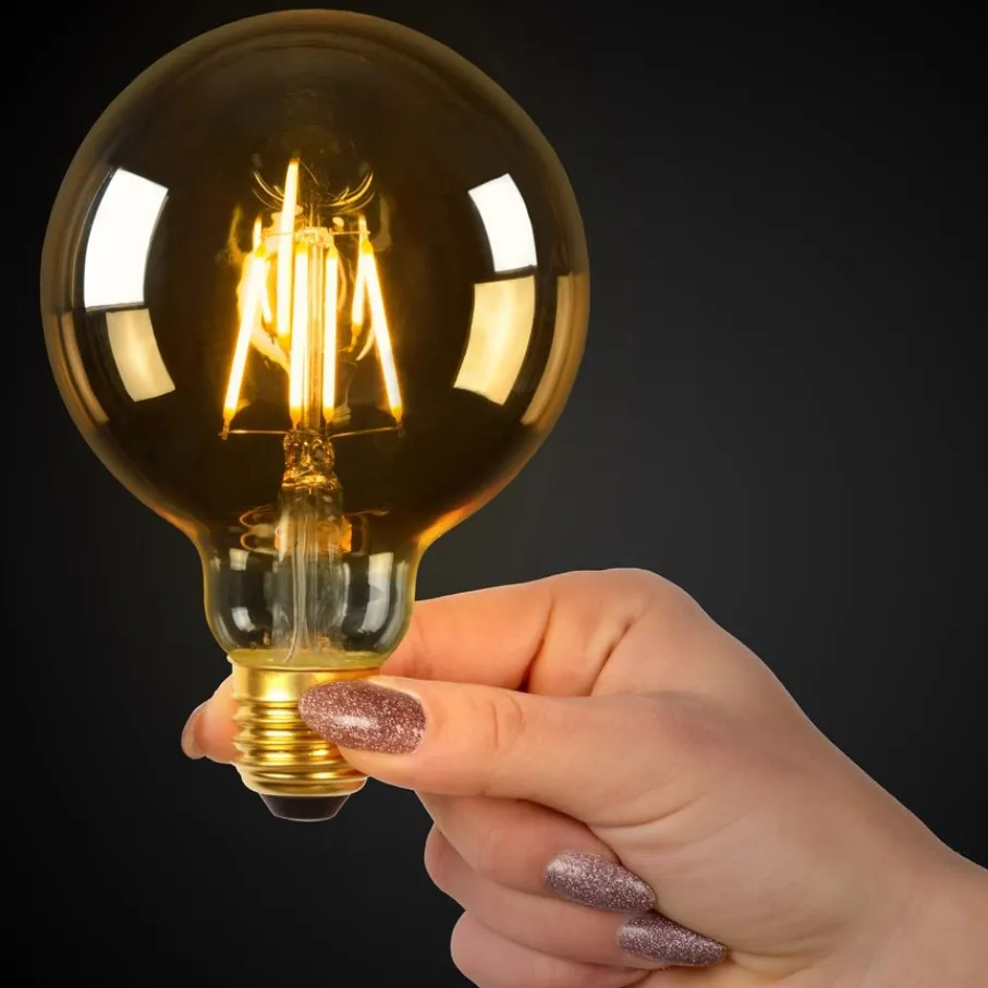 Lichtbronnen<Lucide Lichtbron G95 Amber - E27 - Ø 9,5 cm
