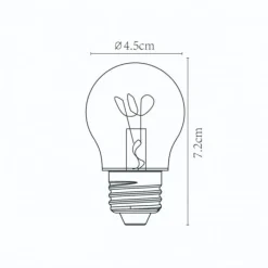 Lichtbronnen<Lucide Lichtbron G45 Amber - E27 - Ø 4,5 cm