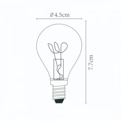 Lichtbronnen<Lucide Lichtbron P45 Amber - E14 - Ø 4,5 cm