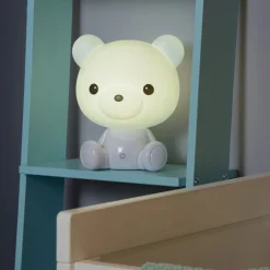 Kinderlampen<Lucide Oplaadbare Kinderlamp Dodo Bear Wit - LED - 25 cm hoog