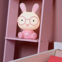 Kinderlampen<Lucide Oplaadbare Kinderlamp Dodo Rabbit Roze - LED - 31 cm hoog
