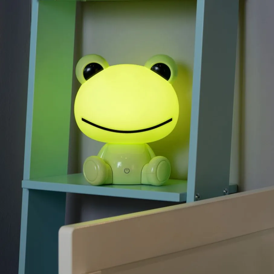 Kinderlampen<Lucide Oplaadbare Kinderlamp Dodo Frog Groen - LED - 25 cm hoog