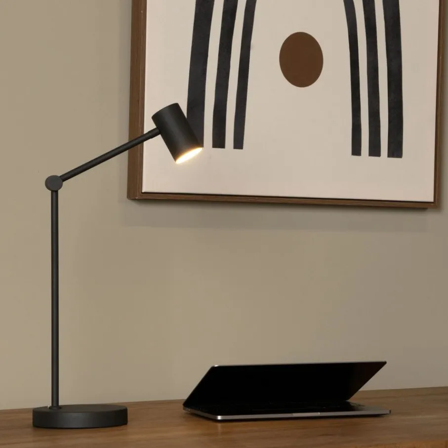 Bureaulampen|Tafellampen<Lucide Oplaadbare Tafellamp Tipik Zwart - LED - 64 cm hoog