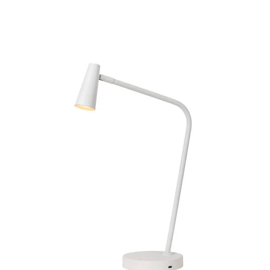 Bureaulampen|Tafellampen<Lucide Oplaadbare Tafellamp Stirling Wit - LED - 48 cm hoog