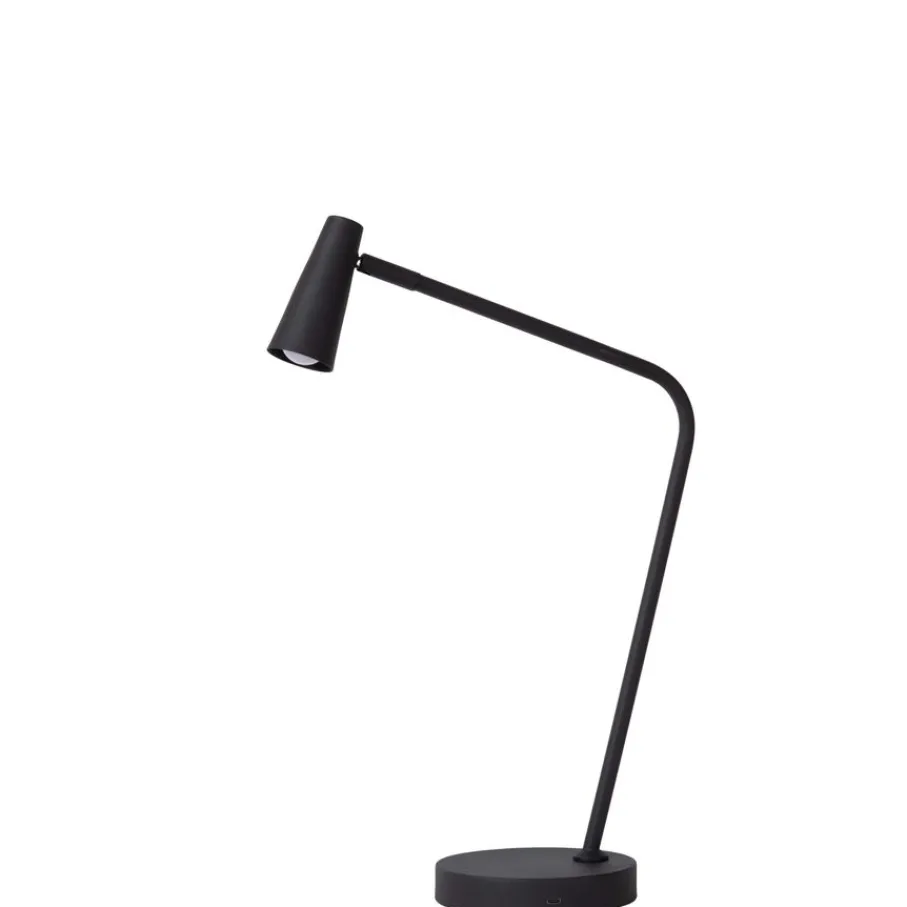 Bureaulampen|Tafellampen<Lucide Oplaadbare Tafellamp Stirling Zwart - LED - 48 cm hoog