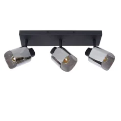 Spots<Lucide Plafondspot Alion Zwart - 3 x E14 - 38x10 cm