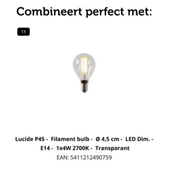 Spots<Lucide Plafondspot Bjorn Zwart - E14 - Ø 10 cm
