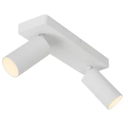 Spots<Lucide Plafondspot Clubs Wit - 2 x GU10 - 31x9 cm