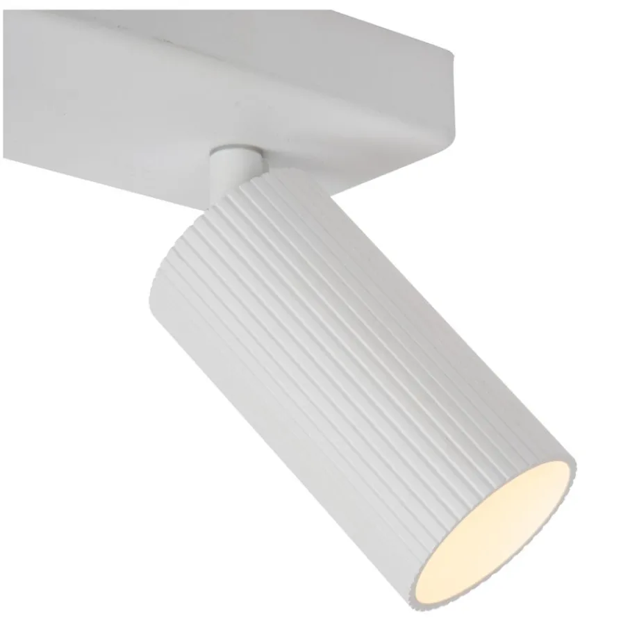 Spots<Lucide Plafondspot Clubs Wit - 2 x GU10 - 31x9 cm