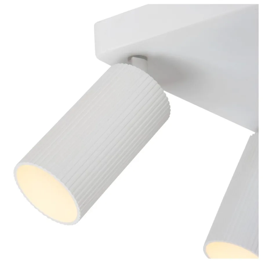 Spots<Lucide Plafondspot Clubs Wit - 4 x GU10 - 24x24 cm