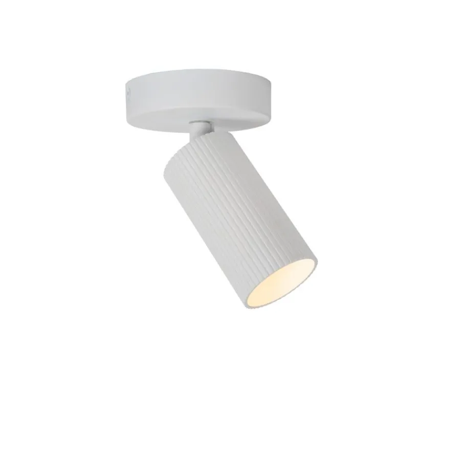 Spots<Lucide Plafondspot Clubs Wit - GU10 - Ø 10 cm