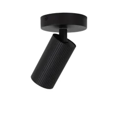Spots<Lucide Plafondspot Clubs Zwart - GU10 - Ø 10 cm
