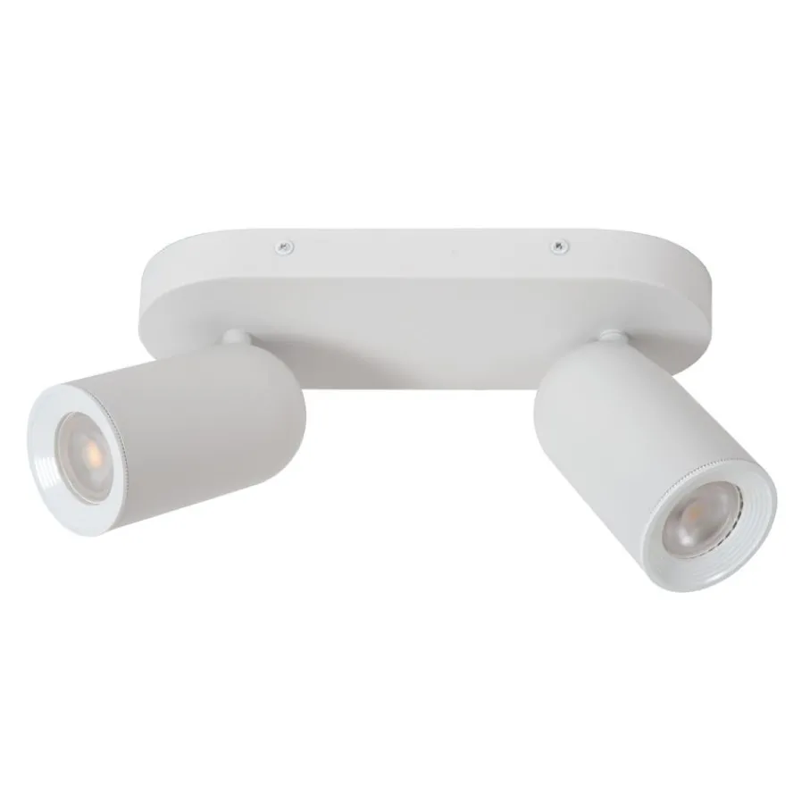 Spots<Lucide Plafondspot Punch Wit - 2 x GU10 - 26 cm breed