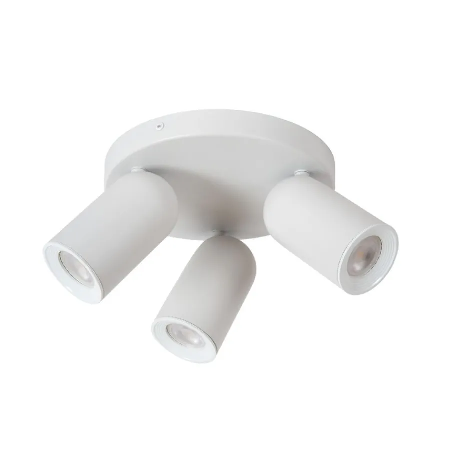 Spots<Lucide Plafondspot Punch Wit - 3 x GU10 - Ø 21 xm
