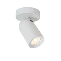 Spots<Lucide Plafondspot Punch Wit - GU10 - Ø 10 cm
