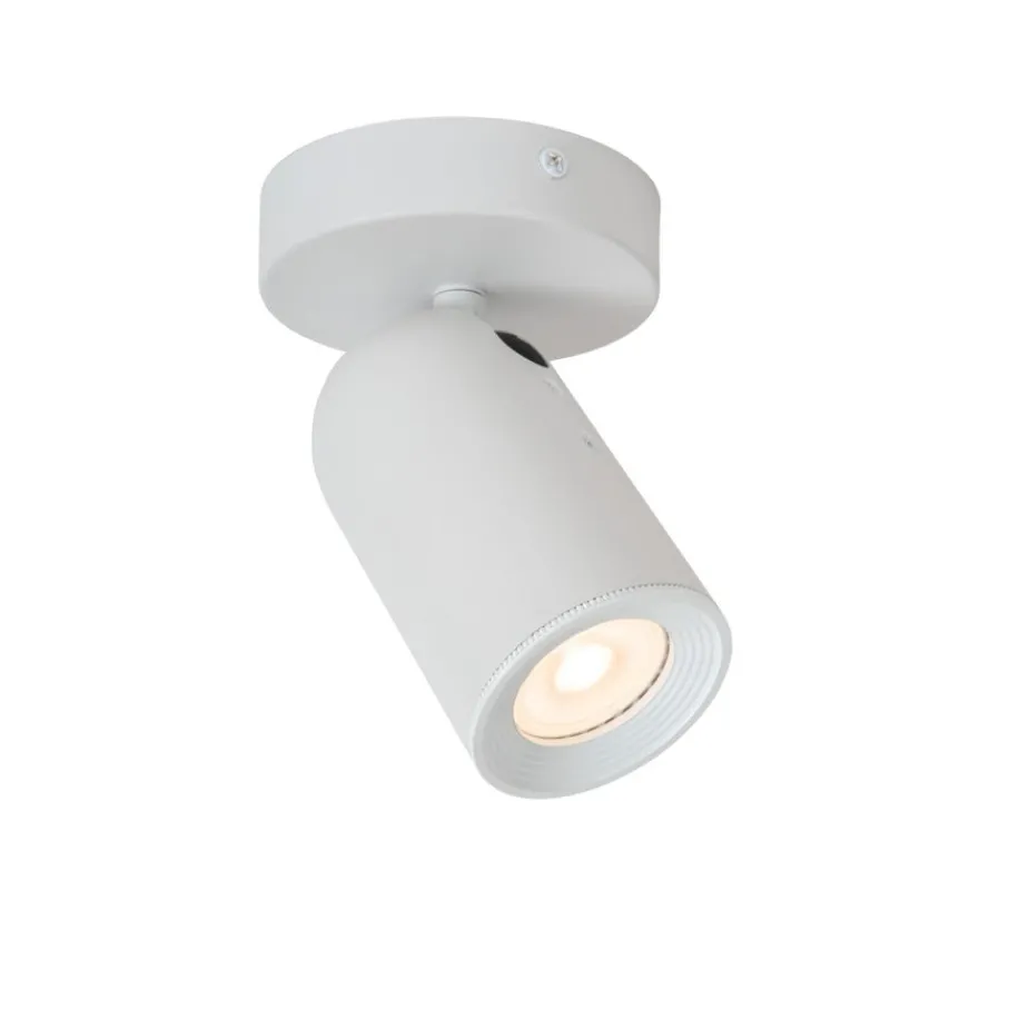 Spots<Lucide Plafondspot Punch Wit - GU10 - Ø 10 cm