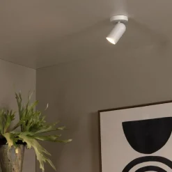 Spots<Lucide Plafondspot Punch Wit - GU10 - Ø 10 cm