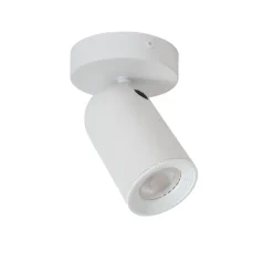 Spots<Lucide Plafondspot Punch Wit - GU10 - Ø 10 cm