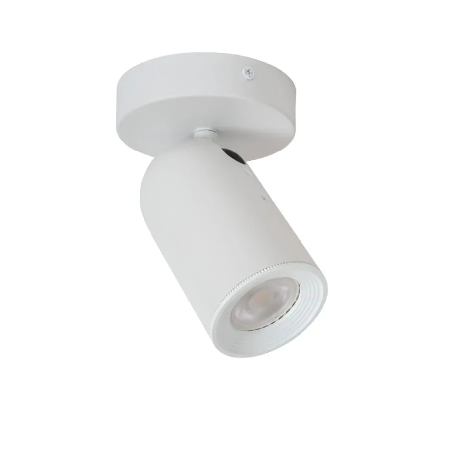 Spots<Lucide Plafondspot Punch Wit - GU10 - Ø 10 cm
