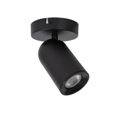 Spots<Lucide Plafondspot Punch Zwart - GU10 - Ø 10 cm