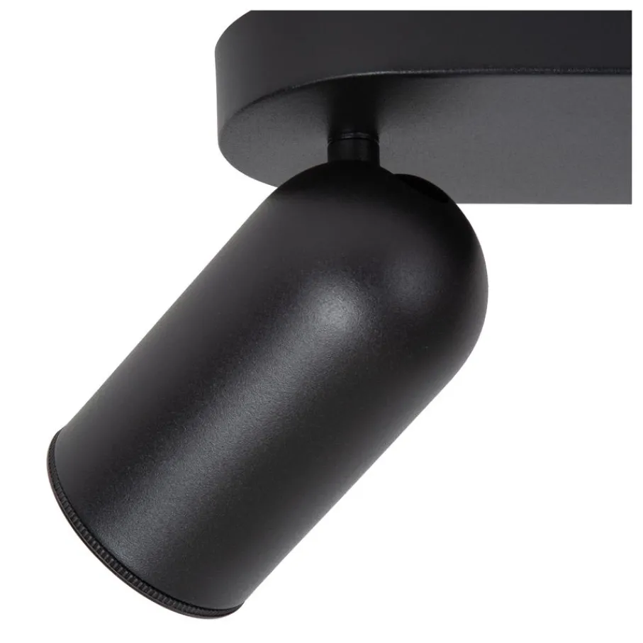 Spots<Lucide Plafondspot Punch Zwart - 2 x GU10 - 63 cm breed