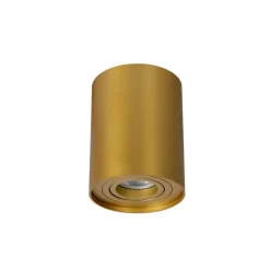 Spots<Lucide Plafondspot Tube Goud - GU10 - Ø 10 cm