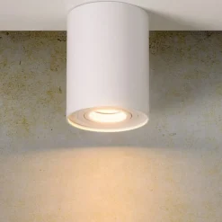 Spots<Lucide Plafondspot Tube Wit - GU10 - Ø 10 cm