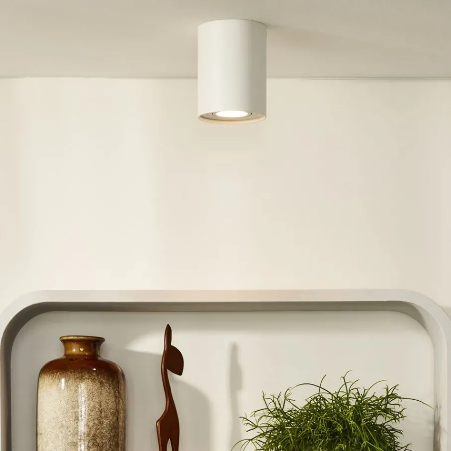 Spots<Lucide Plafondspot Tube Wit - GU10 - Ø 10 cm
