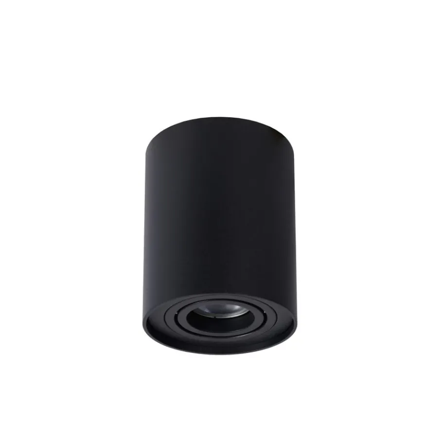 Spots<Lucide Plafondspot Tube Zwart - GU10 - Ø 10 cm