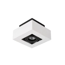 Spots<Lucide Plafondspot Xirax Wit - GU10 - 14x14 cm