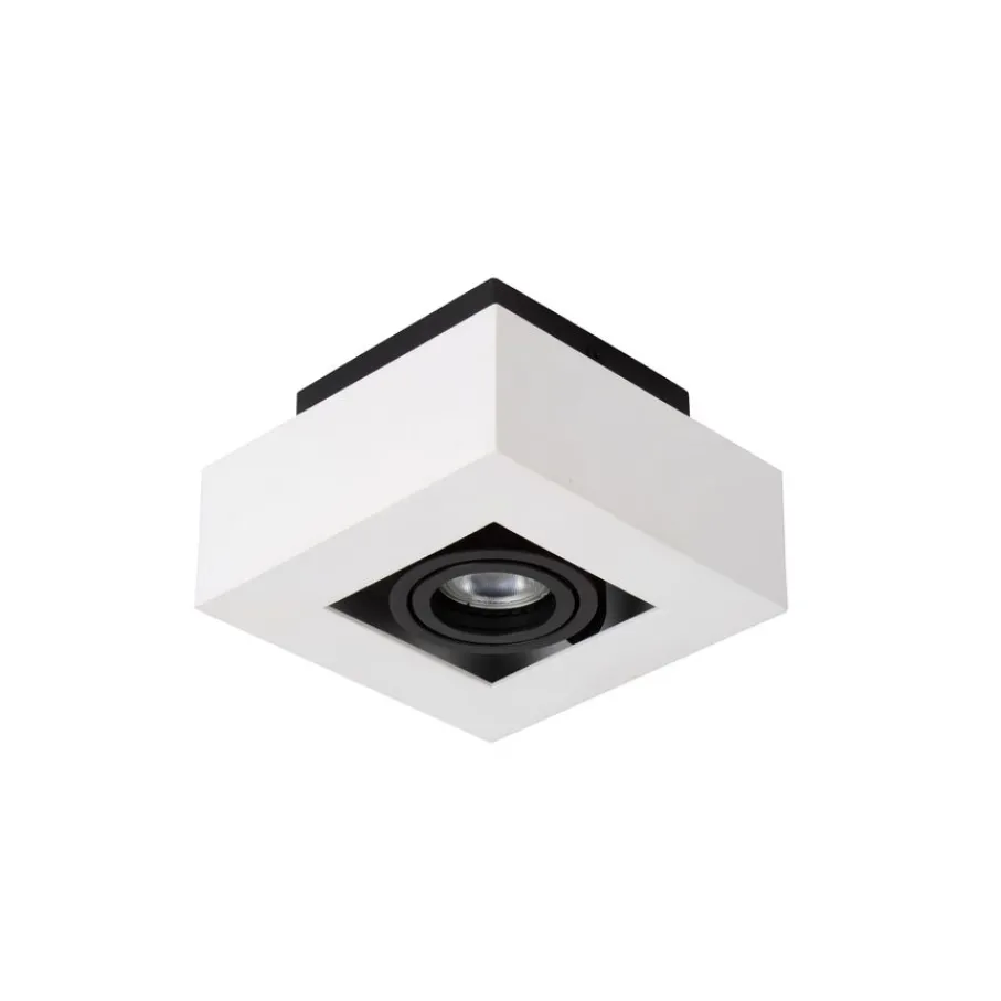 Spots<Lucide Plafondspot Xirax Wit - GU10 - 14x14 cm